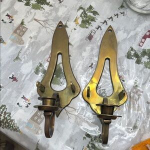 Brass wall Sconses